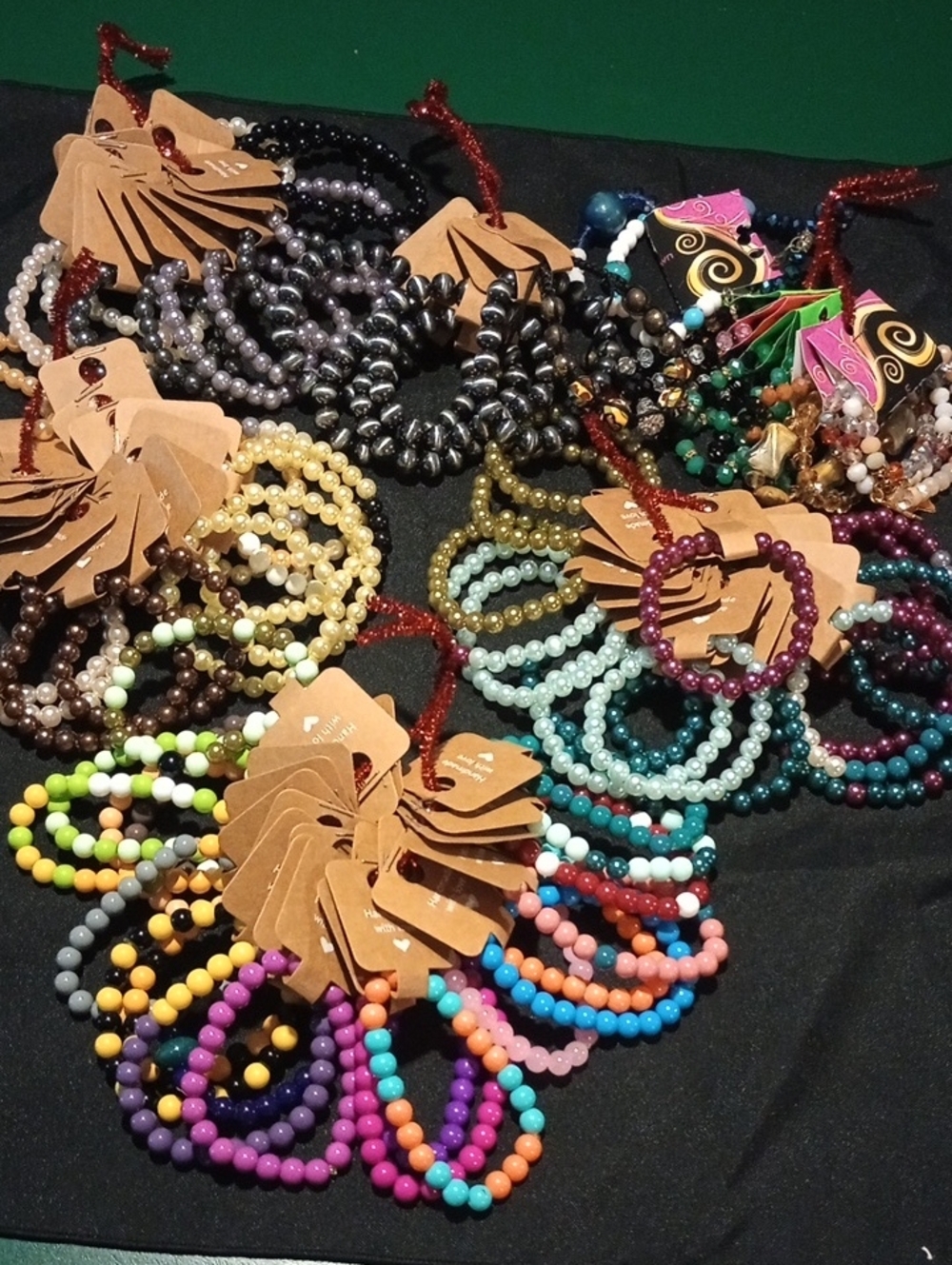 10 Colorful Beaded Bracelet  Random Pick Sets - Assorted Multicolor